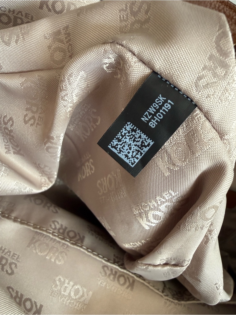 Michael Kors Fulton Brown Pebbled Leather Shoulder Bag - Picture 5 of 8